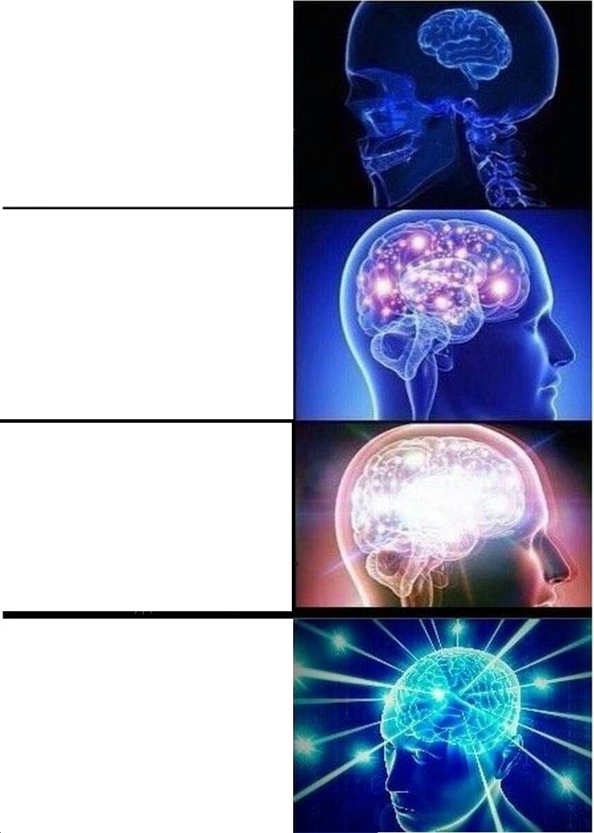 Expanding Brain meme about SKIMS